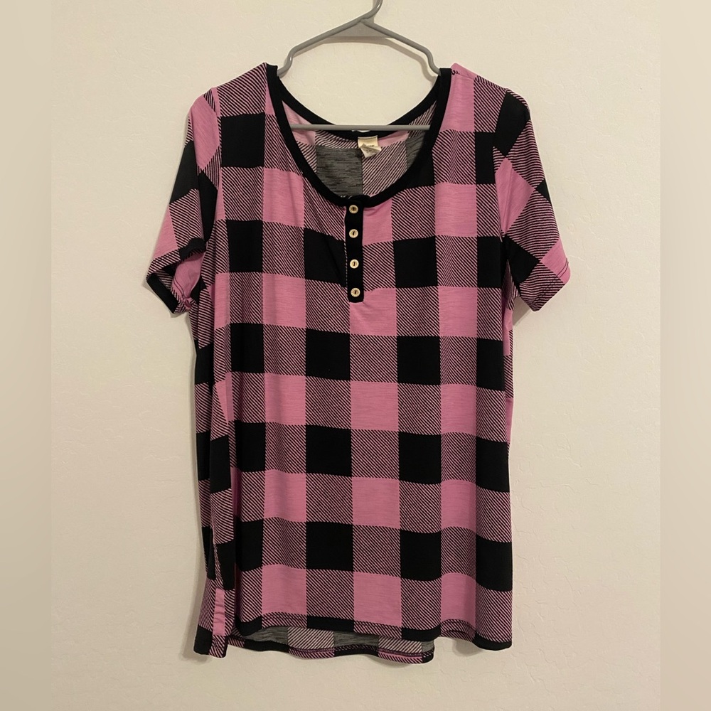 Sew in Love plaid blouse